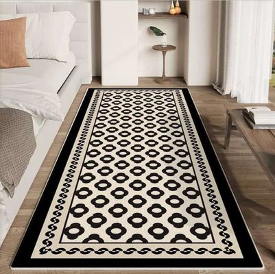 Classic Flower Series Crystal Velvet Bedroom Floor Carpets 80*160cm