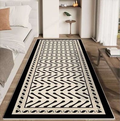 Classic Flower Series Crystal Velvet Bedroom Floor Carpets 80*160cm