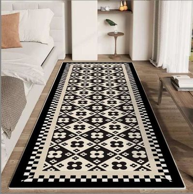 Classic Flower Series Crystal Velvet Bedroom Floor Carpets 80*160cm