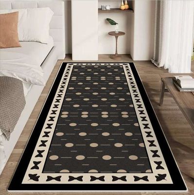 Classic Flower Series Crystal Velvet Bedroom Floor Carpets 80*160cm