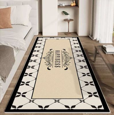 Classic Fragrant Flower Crystal Velvet Bedroom Floor Carpets 120*200cm