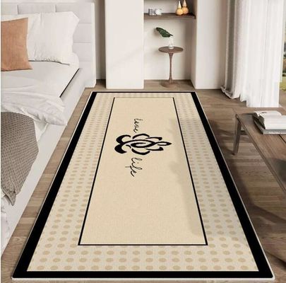 Classic Fragrant Flower Crystal Velvet Bedroom Floor Carpets 120*200cm