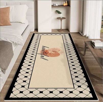 Classic Fragrant Flower Crystal Velvet Bedroom Floor Carpets 120*200cm