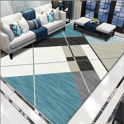 Geometric Pattern Waved Curved Line Living Room Floor Carpet Special Style