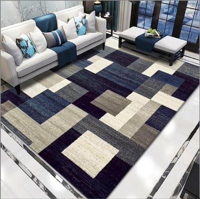 Geometric Pattern Waved Curved Line Living Room Floor Carpet Special Style