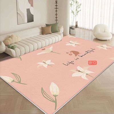 Imitation Cashmere Fresh And Simple Living Room Floor Rugs With Special Style