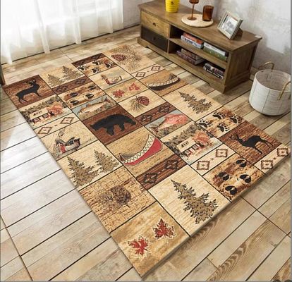 80*200cm soggiorno / hotel tappeto con stile americano stile animale e fiore etnico