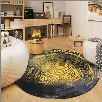 Vintage Imitatie Hout Ronde Dieren Patroon tapijt Woonkamer / Hotel tapijt