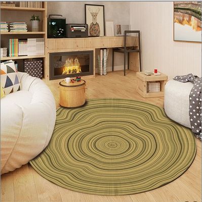 Vintage Imitatie Hout Ronde Dieren Patroon tapijt Woonkamer / Hotel tapijt
