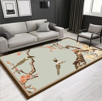 New Chinese Style Fresh Beautiful Flower Living Room Floor Carpets 9-12