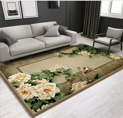 New Chinese Style Fresh Beautiful Flower Living Room Floor Carpets 9-12