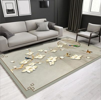 New Chinese Style Fresh Beautiful Flower Living Room Floor Carpets 9-12