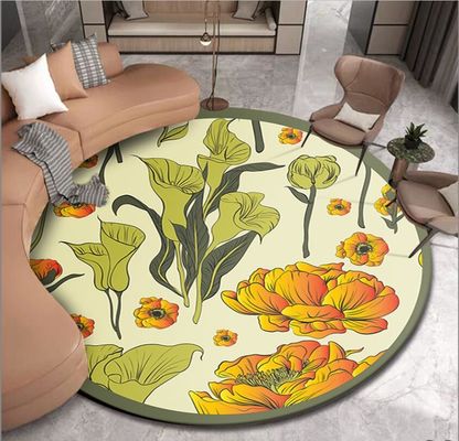 Inkjet Painting And Simple Style Carpet Living Room / Hotel Carpet