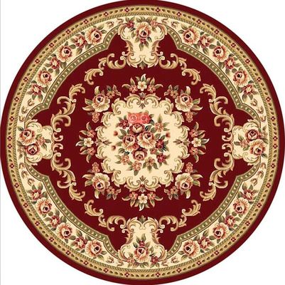 Ancient Ethnic Style Living Room Floor Carpets Polyester Fiber 180*180cm