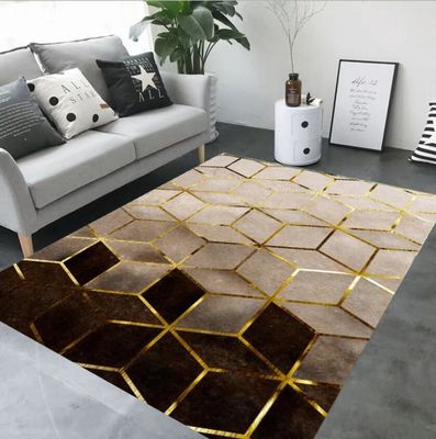 Sofa, Bedroom, Living Room Floor Carpets  3d Printed Flower Geometric