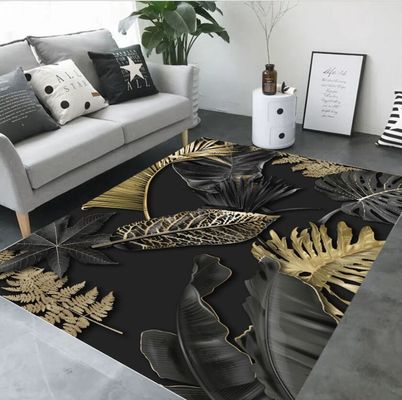 3D Printed Feather Abstract Pattern Carpets for Living Room Floor, Sofa and Bedroom