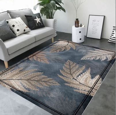 3D Printed Feather Abstract Pattern Carpets for Living Room Floor, Sofa and Bedroom