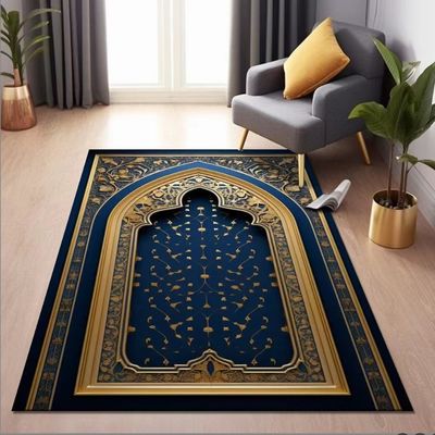 Special Arabic Printed Worship Mat National Style Prayer Floor Carpet Rug Polyester Fiber