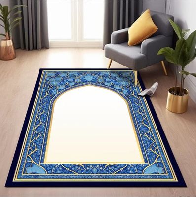 Special Arabic Printed Worship Mat National Style Prayer Floor Carpet Rug Polyester Fiber