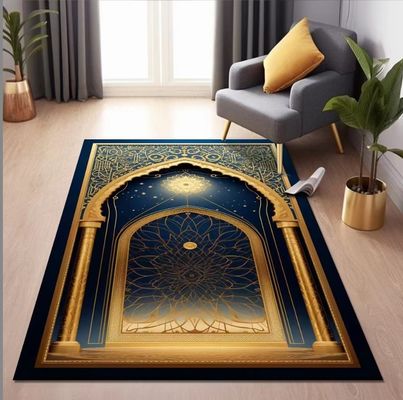 National Special Arabic Printed Worship Mat National Style Prayer Floor Carpet Rug Polyester Fiber