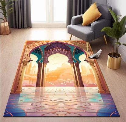 National Special Arabic Printed Worship Mat National Style Prayer Floor Carpet Rug Polyester Fiber