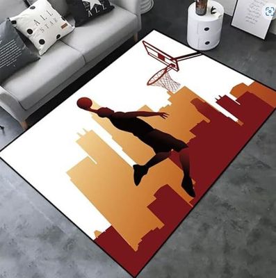 Bowling And Rugby Pattern Carpets For Living Room Floor, Sofa And Bedroom