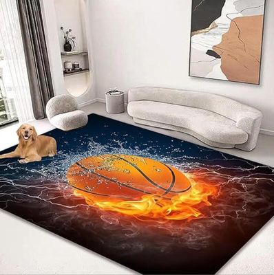 Bowling And Rugby Pattern Carpets For Living Room Floor, Sofa And Bedroom