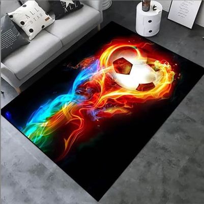 Bowling And Rugby Pattern Carpets For Living Room Floor, Sofa And Bedroom