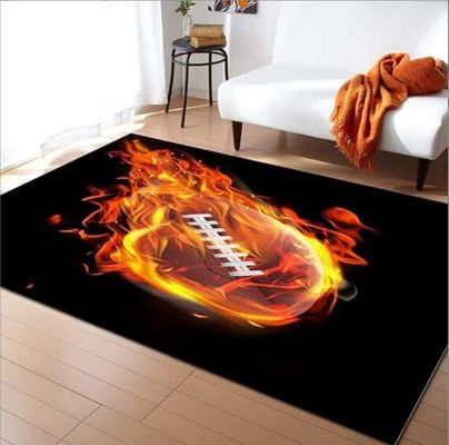 Bowling And Rugby Pattern Carpets For Living Room Floor, Sofa And Bedroom