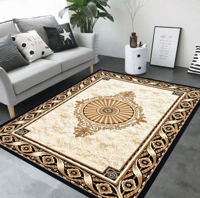 European Style 3D Printed Flower Pattern Carpets For Living Room , Sofa And Bedroom