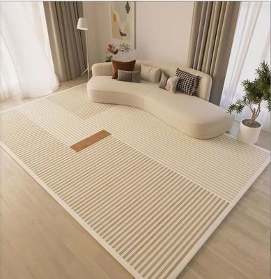 Japanese Wabi-Sabi Stripes Living Room Floor Carpets Warm Color System Pattern