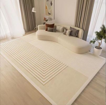 Japanese Wabi-Sabi Stripes Living Room Floor Carpets Warm Color System Pattern