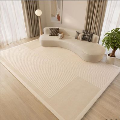 Japanese Wabi-Sabi Stripes Living Room Floor Carpets Warm Color System Pattern