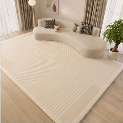 Japanese Wabi-Sabi Stripes Warm Color System Pattern Carpets For Living Room Floor, Sofa And Bedroom