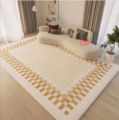 Japanese Wabi-Sabi Stripes Warm Color System Pattern Carpets For Living Room Floor, Sofa And Bedroom