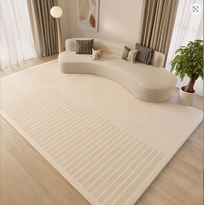 Japanese Wabi-Sabi Stripes Warm Color System Pattern Carpets For Living Room Floor, Sofa And Bedroom