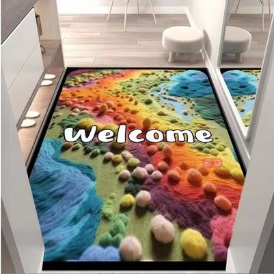 3d Creative Sweet Home And Welcome Pattern Carpets For Entrance Door, Sofa And Bedroom