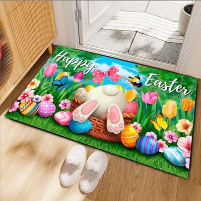 Children Playroom Rug Cartoon Rabbit Carpets For Entry-Exit Door