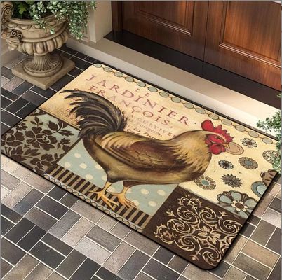 American Style Cock Door Entrance Mat Floor Carpet Rug