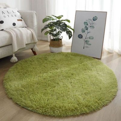 Circle Silk Woollen Mixed Knitting Carpet Bedroom, Living Room Carpets