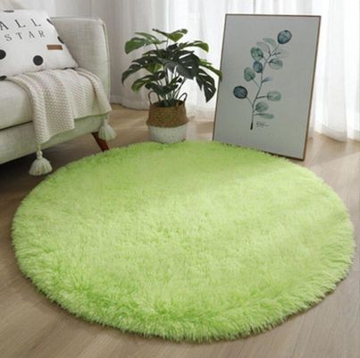 Circle Silk Woollen Mixed Knitting Carpet Bedroom, Living Room Carpets
