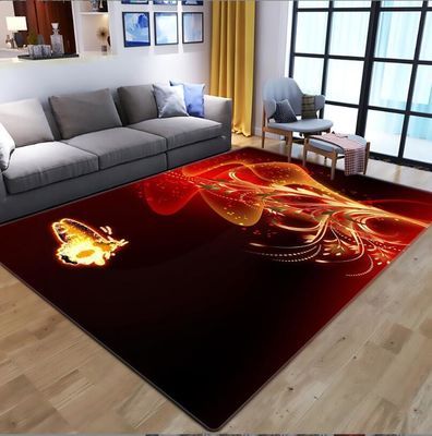 Impresión 3D de flores mariposa Salón, dormitorio Salón Alfombras de suelo