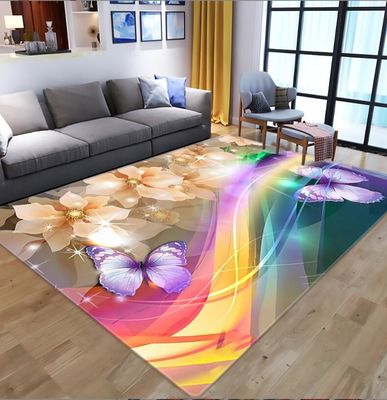 Impresión 3D de flores mariposa Salón, dormitorio Salón Alfombras de suelo