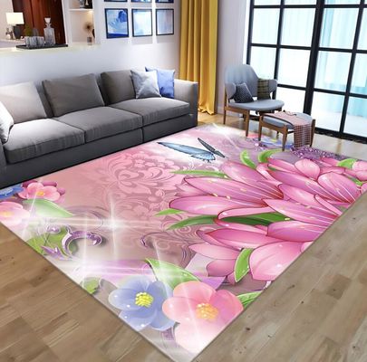 Impresión 3D de flores mariposa Salón, dormitorio Salón Alfombras de suelo