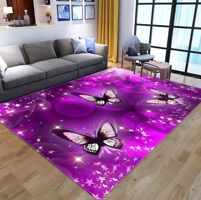 3D Printed Flower Dragonfly Living Room, Bedroom Living Room Floor Carpets