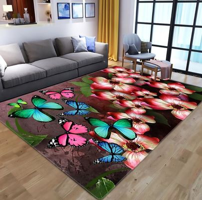 3D Printed Flower Dragonfly Living Room, Bedroom Living Room Floor Carpets