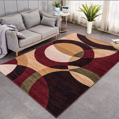Irregular Geometric Pattern and Circle Living Room, Bedroom Living Room Floor Carpets