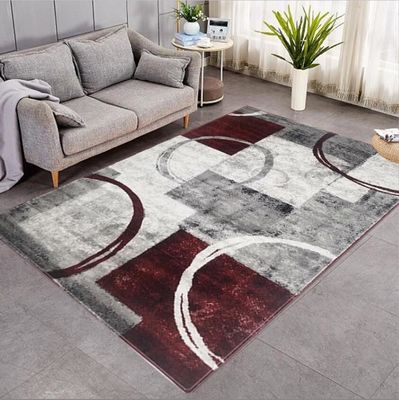 Irregular Geometric Pattern and Circle Living Room, Bedroom Living Room Floor Carpets