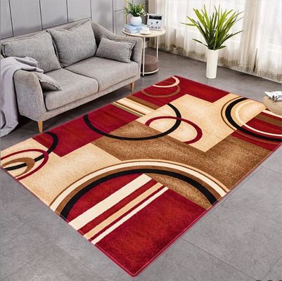 Irregular Geometric Pattern and Watered Living Room, Bedroom Living Room Floor Carpets