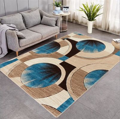 Irregular Geometric Pattern and Watered Living Room, Bedroom Living Room Floor Carpets